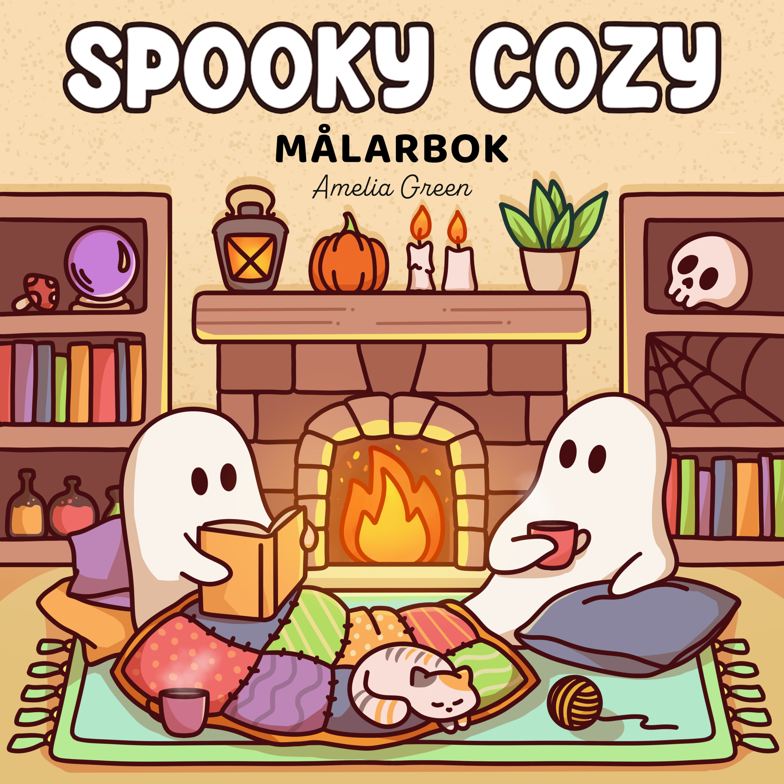 Spooky Cozy målarbok