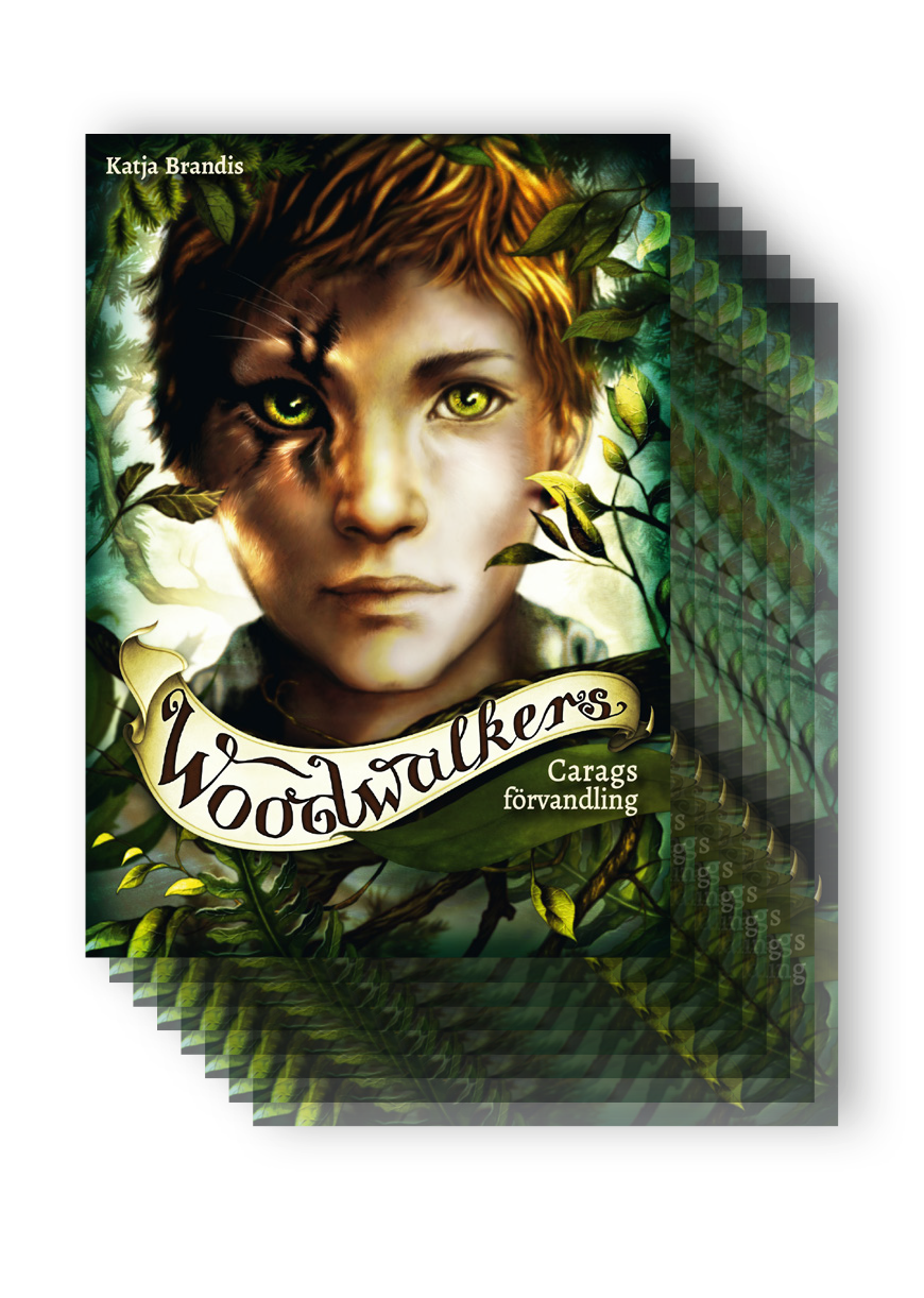 Bild på omslaget av Bokserien Woodwalkers del 1: Carags förvandling.
