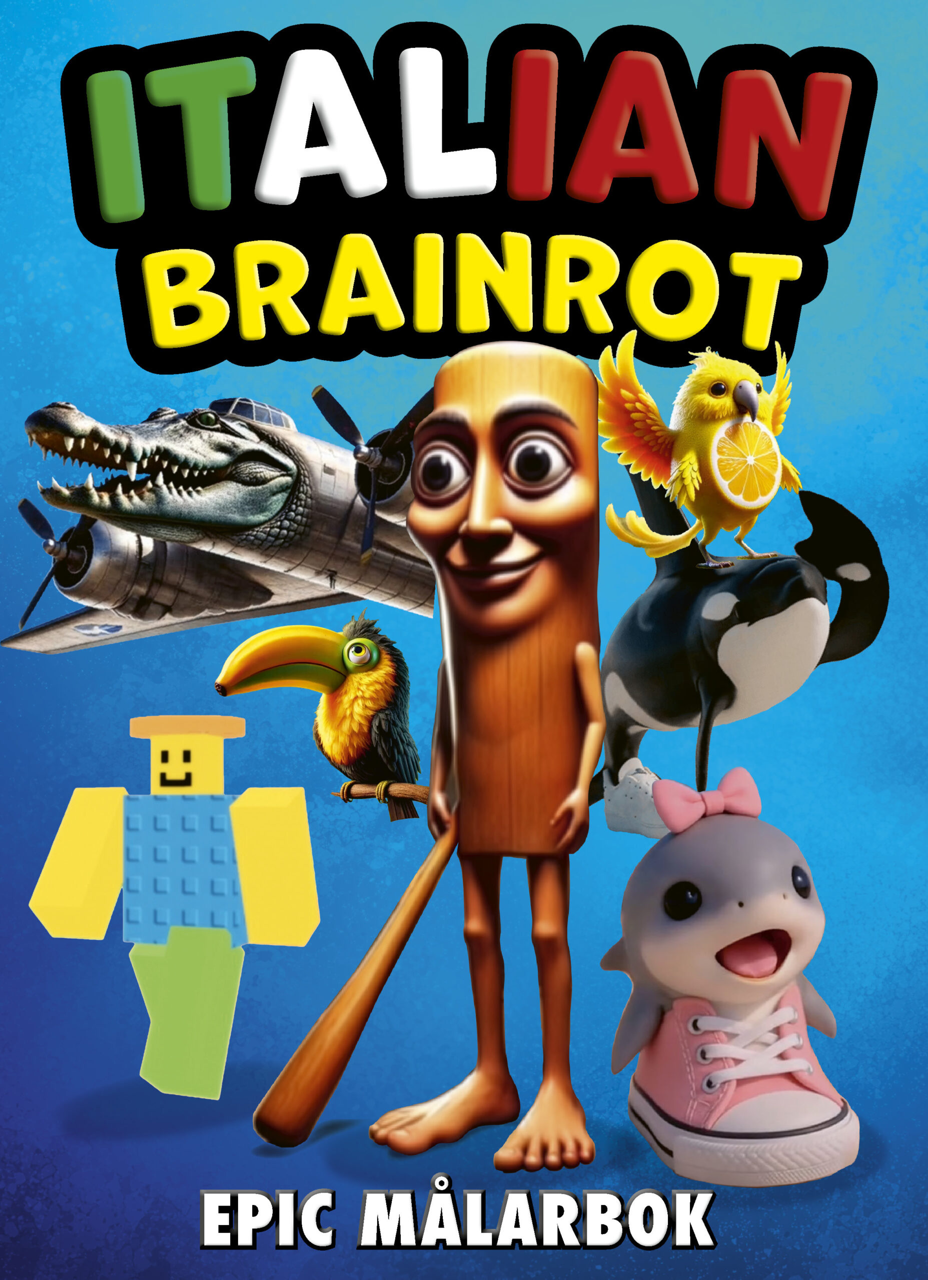 Italian Brainrot epic : målarbok
